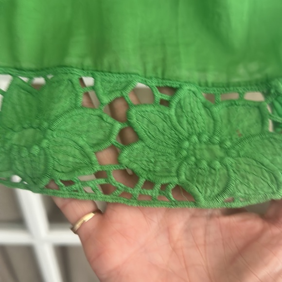 VELVET green, sleeveless dress. Size Large. - Picture 3 of 9